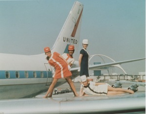"Stewardesses were a revolution waiting to happen."--Gloria Steinem. Photo circa 1965, courtesy United Airlines.